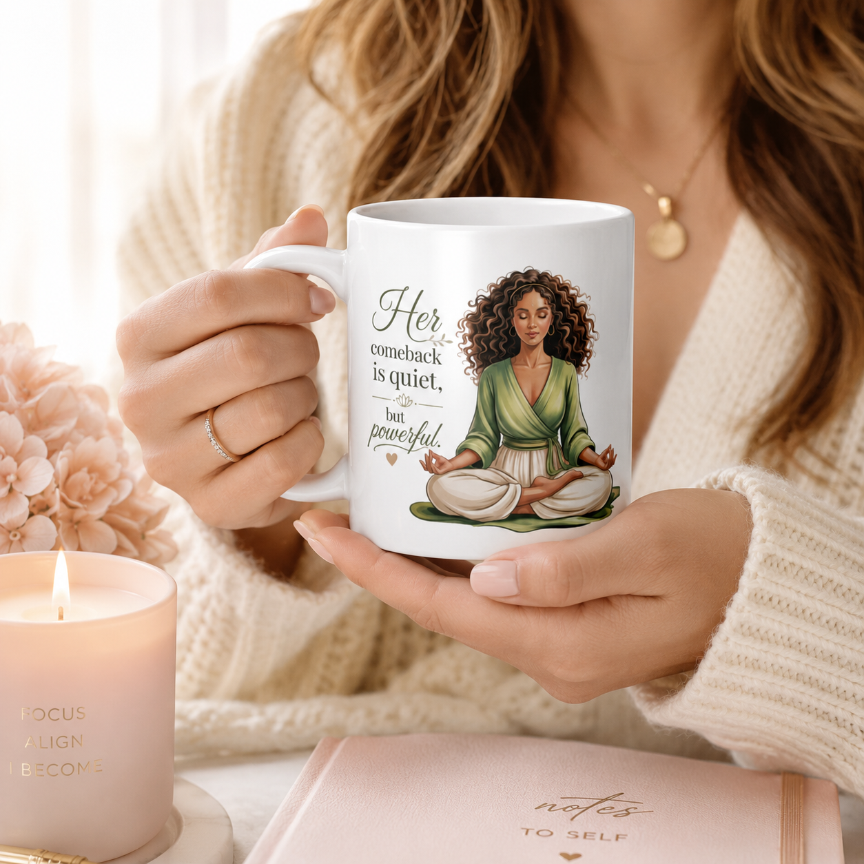 Her Comeback White glossy mug
