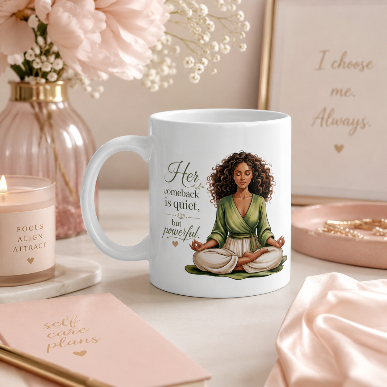Her Comeback White glossy mug